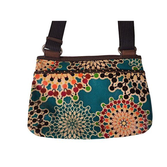 FOSSIL Key-Per Crossbody Bag ZB5320 Multicolor Adjustable Strap Pockets - Picture 3 of 8